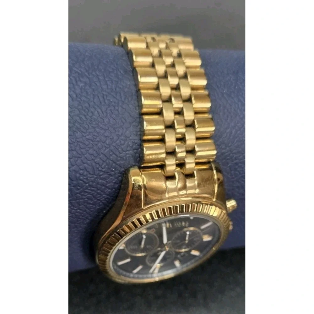 Michael Kors Lexington Chronograph Steel Black‎ Dial Quartz Mens Watch MK8286